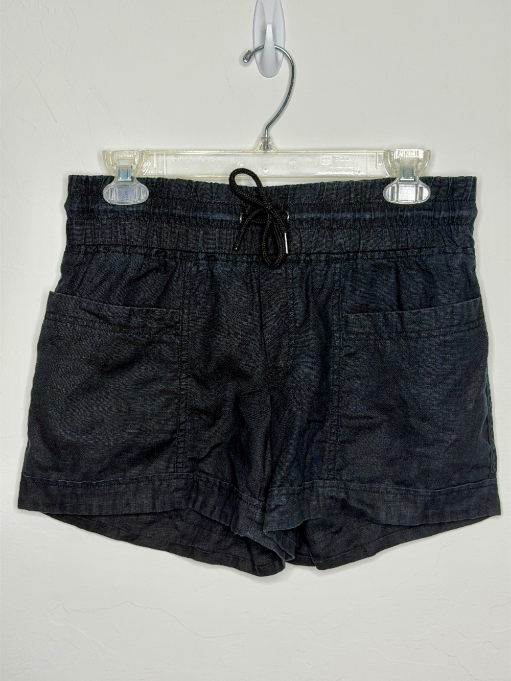 Athleta Linen Shorts Black Athleisure Women's Shorts